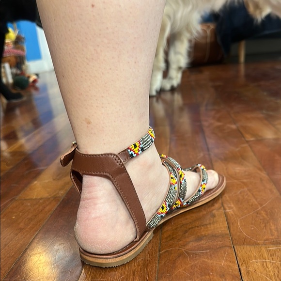 ANTHRO BEADED STRAPPY SANDAL, EU 40 - Picture 3 of 6